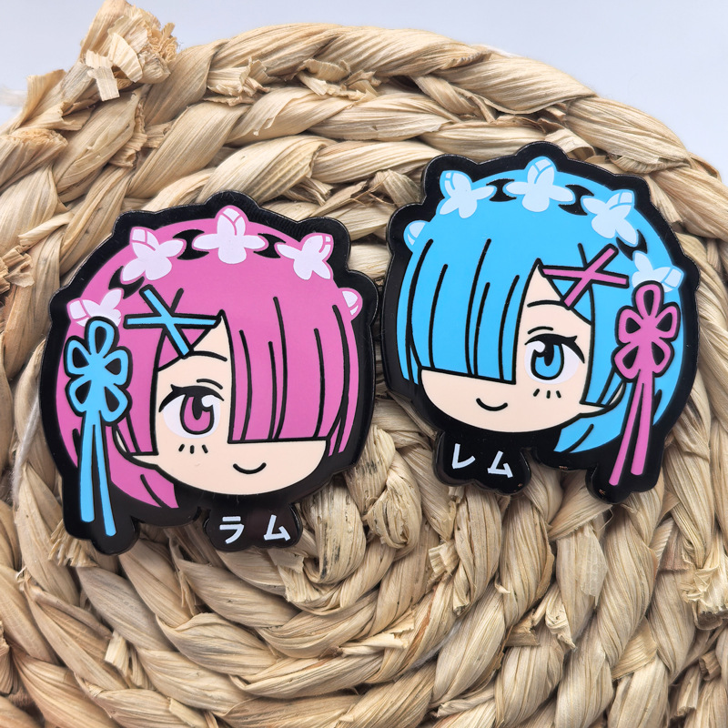Japan Lifestyle - Ram Rem Metal Badges Anime Re:Life