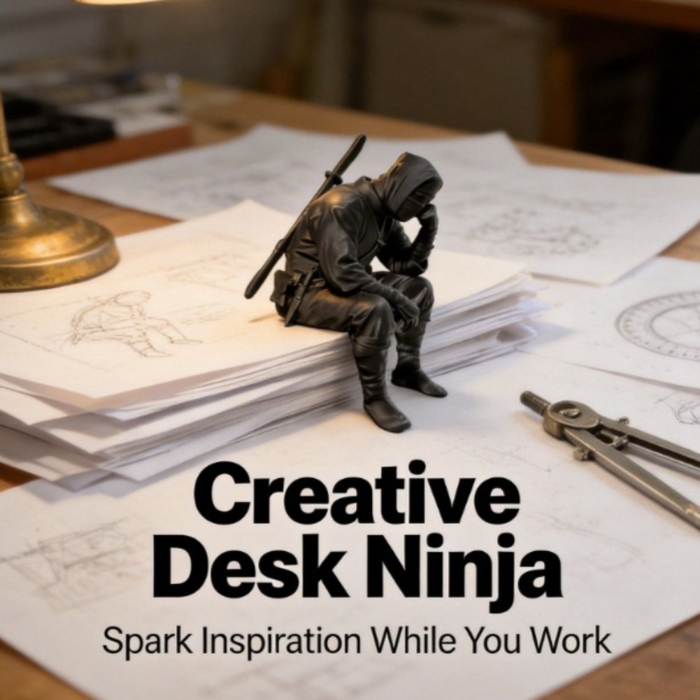 Japan Lifestyle - Japanese Seated Ninja Figurine 3D Printed