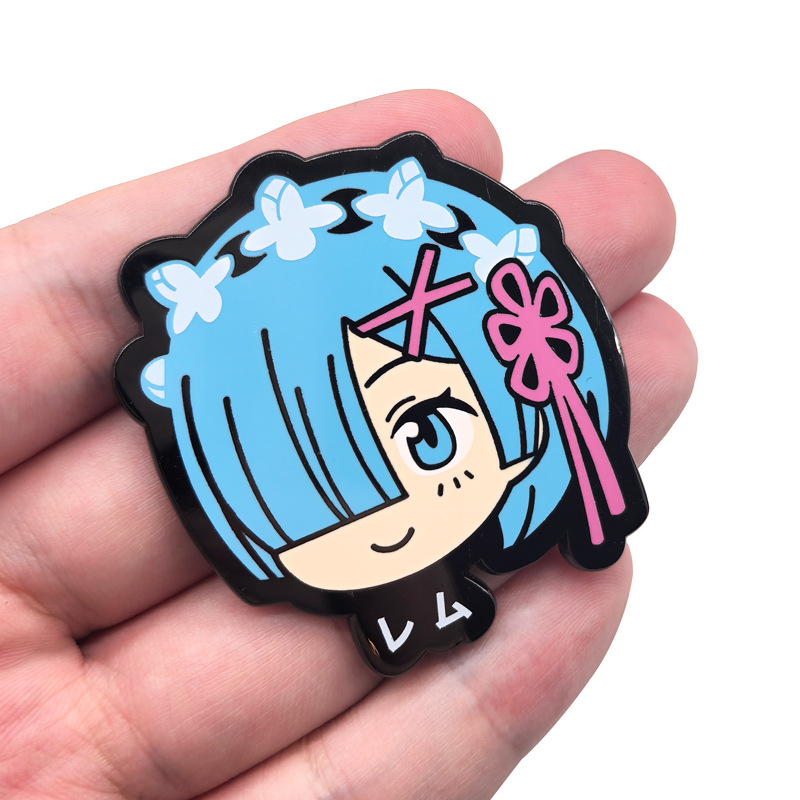 Ram Rem Metal Badges Anime Re: - Japan Lifestyle review and price
